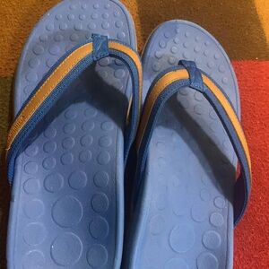 Orthaheel Blue and Tan Sandals
